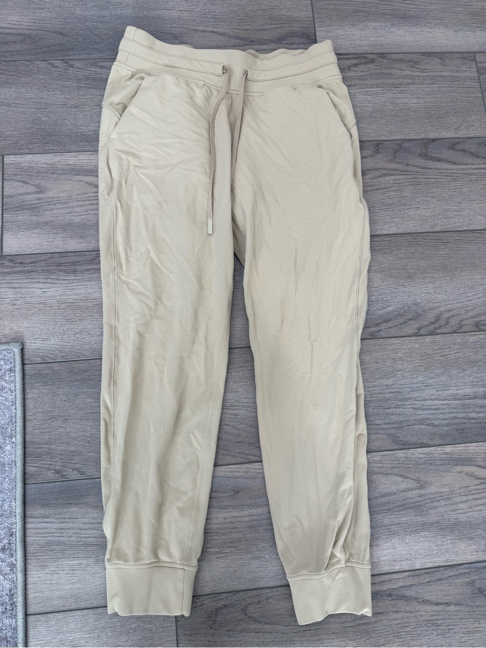 lululemon athletica  Beige Drawstring Joggers